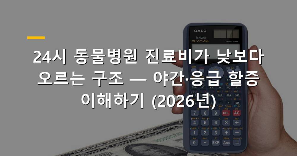 24시 동물병원