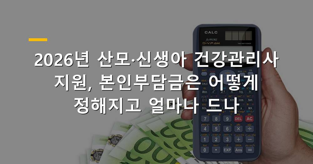 산모신생아 건강관리사 지원 제도 안내 이미지