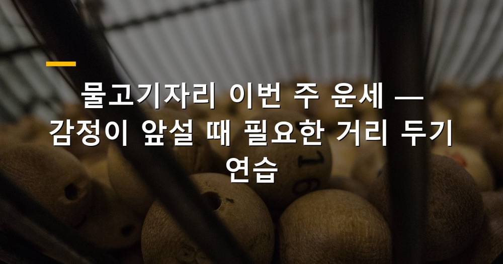 물고기자리 운세