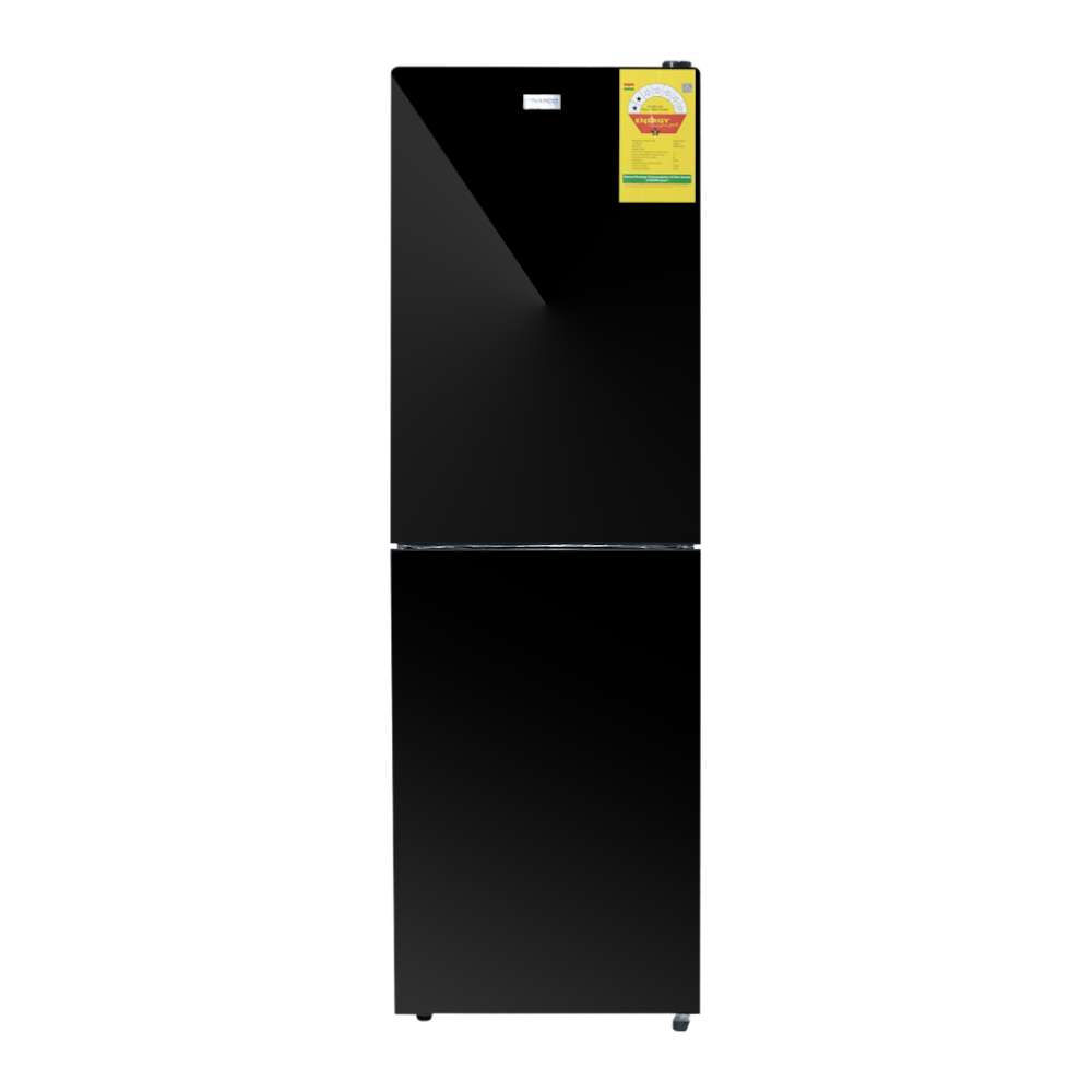 Nasco 196L Bottom Freezer Mirror Refrigerator