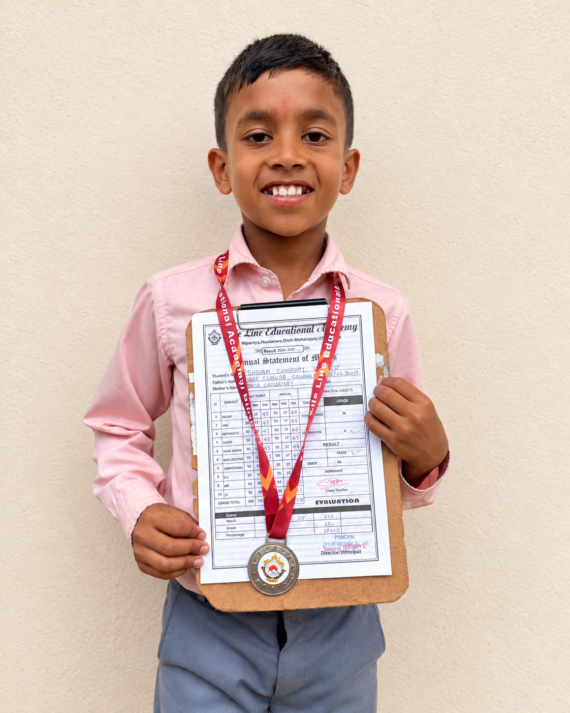 Proud Student Receiving Certificate