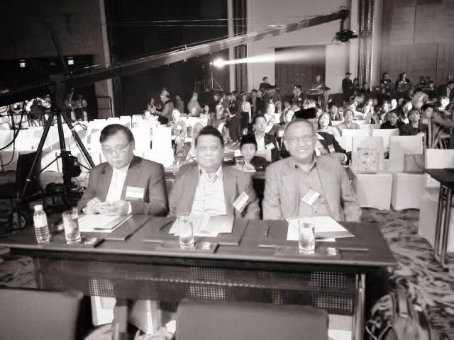 Delegasi dari FKUB Provinsi DKI Jakarta, Pdt. Manuael Raintung, H. Taufiq Rahman dan KH. Ahmad Syafii Mufid (fkub/budi)
