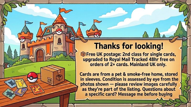 Shipping and card condition info