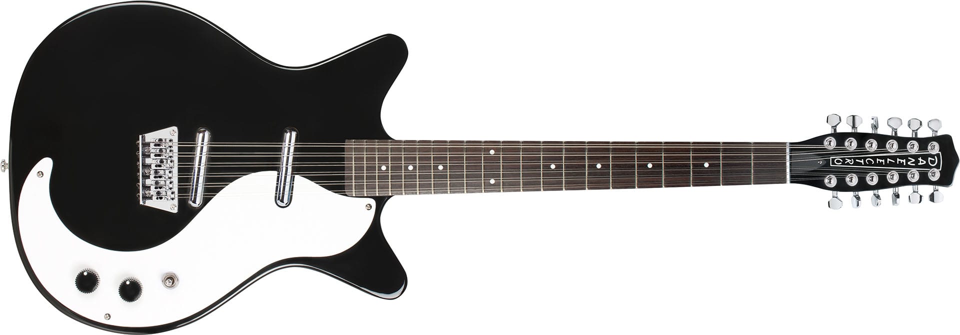 Danelectro Double Cut. 12string Guitar Black Flaamusic