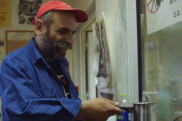 Worker in Greece Worker in Greece