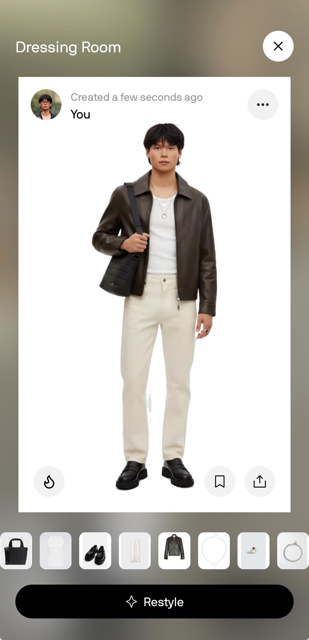 Alta avatar with layered menswear looks