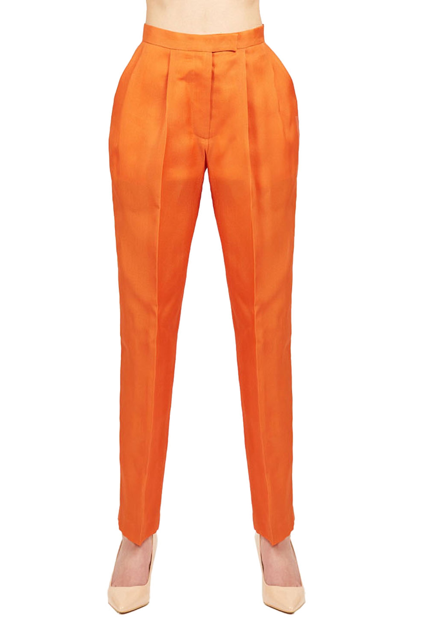 Caractēre Women's Orange Pants 40 IT at FORZIERI UK