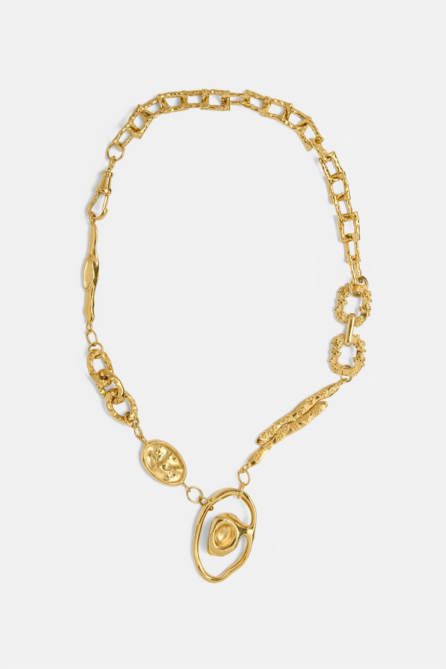 Eclectic Nest Big Necklace Gold Plated by Yoster | FLAIR