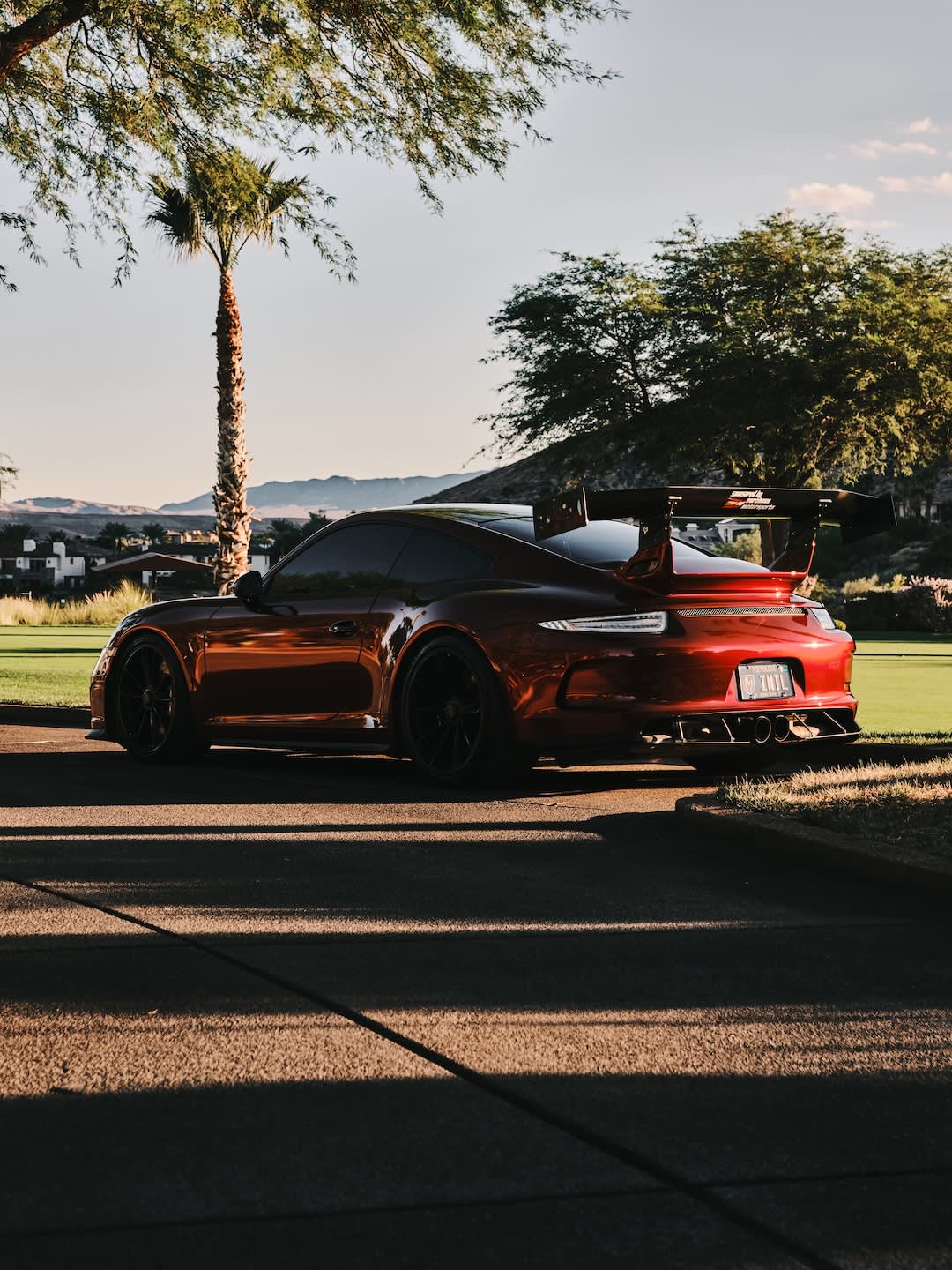 Porsche at Concours at Sunset