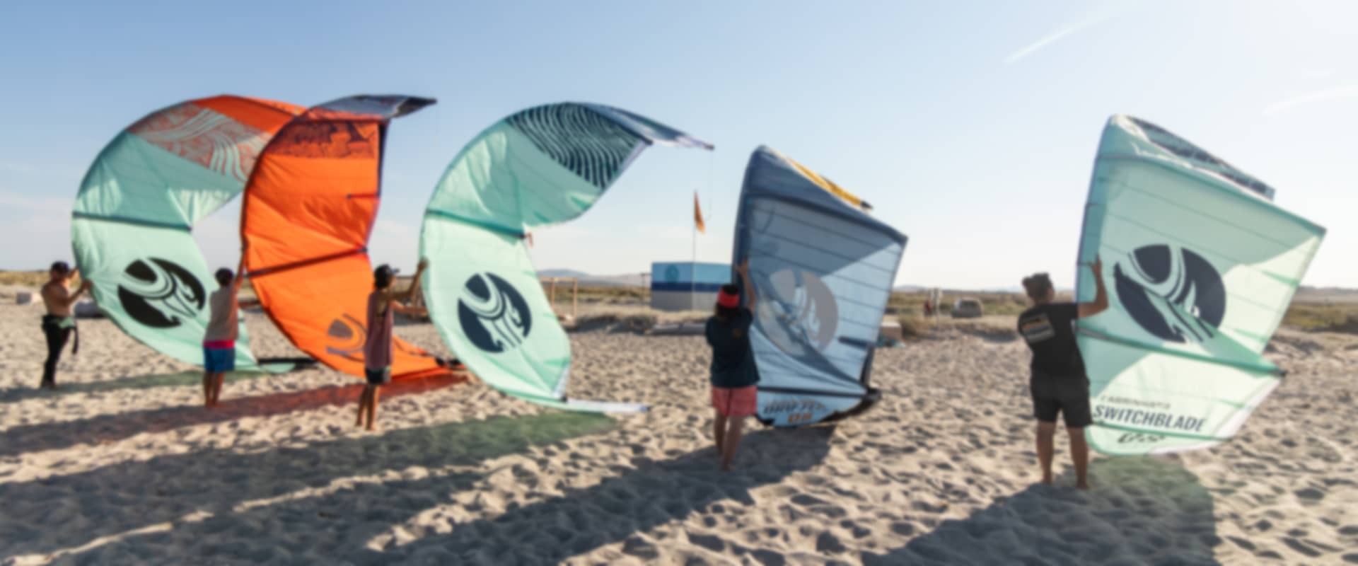 FlaminGokite Station at Aliki beach, Limnos island with new cabrinha 2022 kites