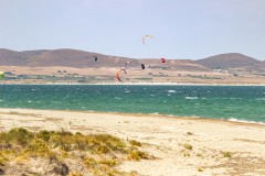 Busy day at Aliki beach