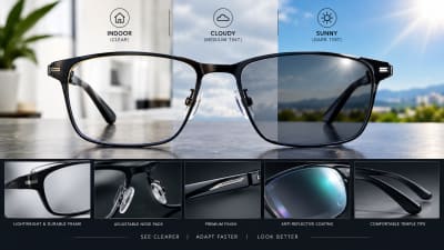 Photochromic glasses