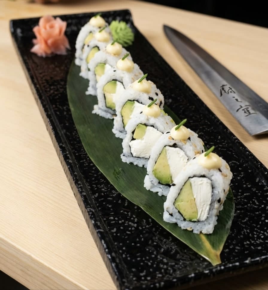 Avocado Cream Cheese Sushi Roll Recipe
