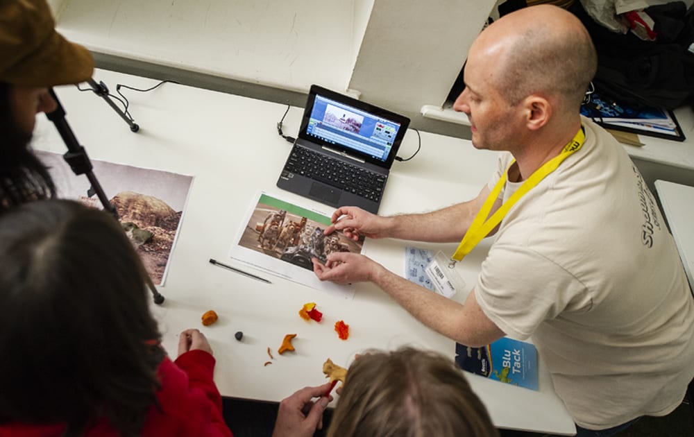 Flatpack Colour Box Tim Allen Trash Island Animation workshop