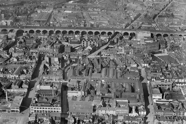 Aerial photo of Digbeth, 1921