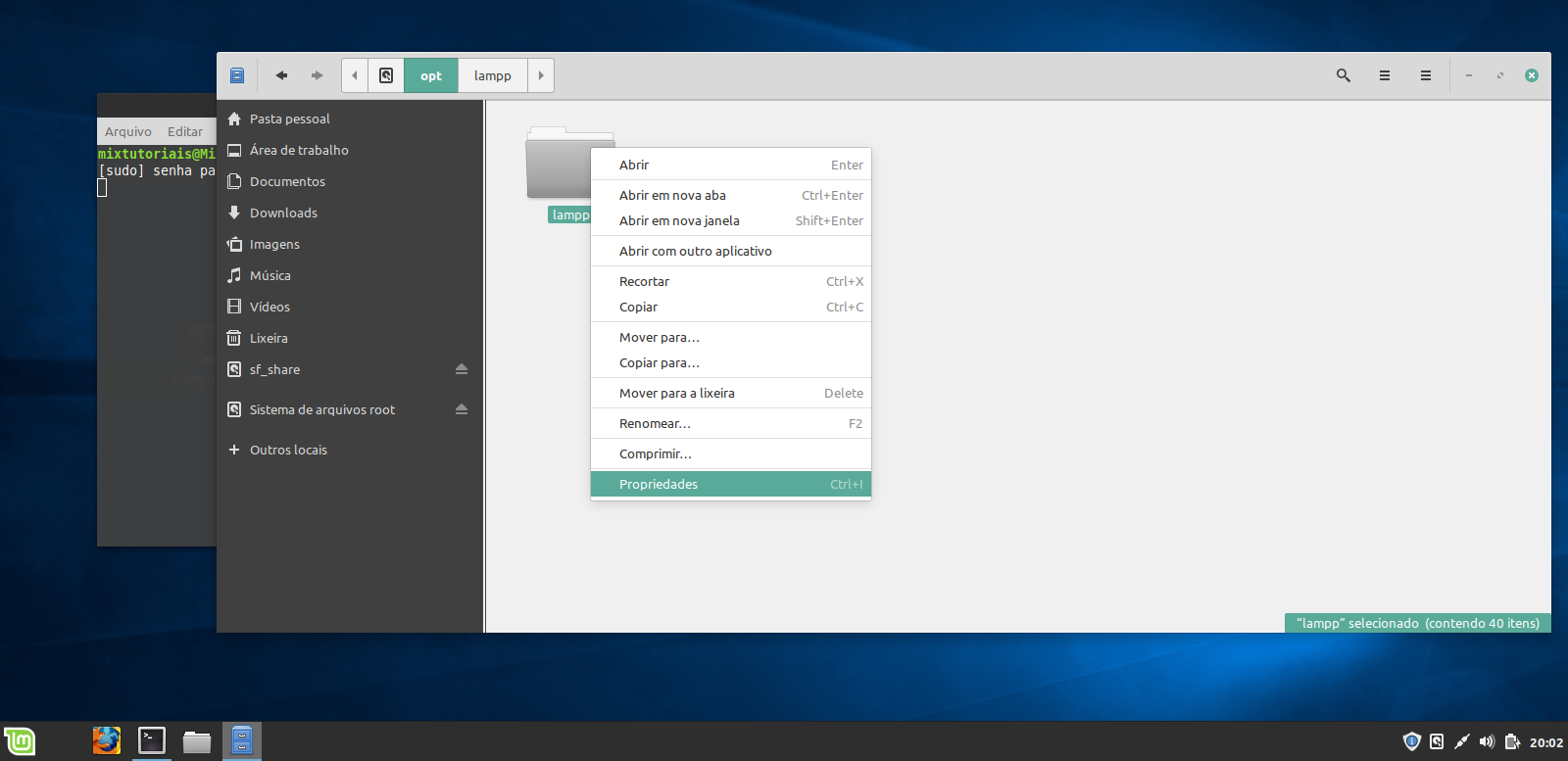 Como Ter Permissao E Acesso A Pasta Xampp No Linux Em Mixtutoriais Como Ter Permissao E Acesso A Pasta Xampp No Linux Em Mixtutoriais