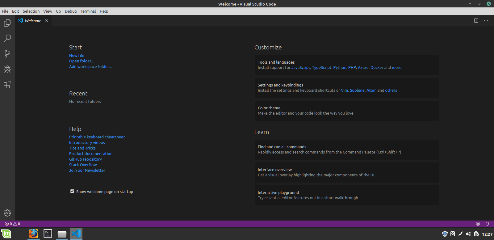 download visual studio code mint