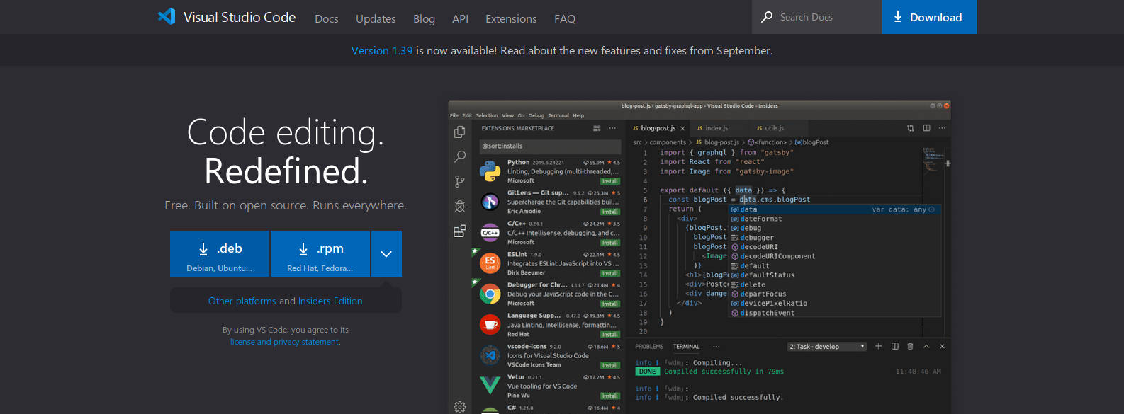 linux mint visual studio code install