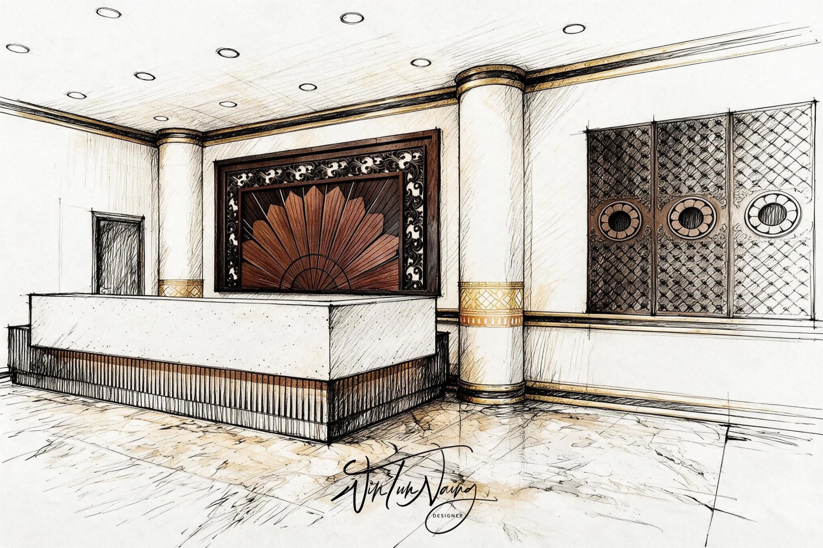 Nyaung Oo Hotel _ Lobby _ Con 01