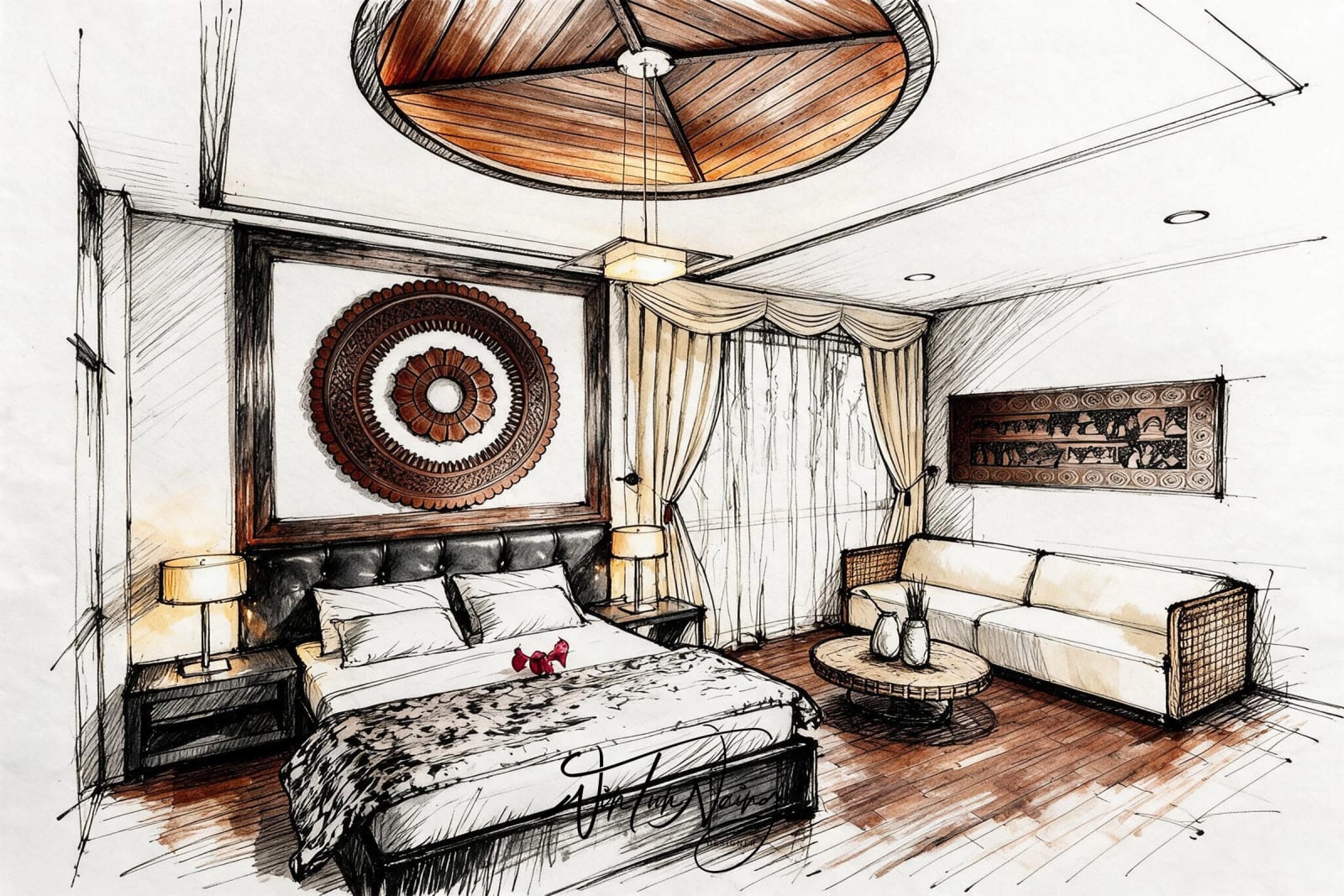Nyaung Oo Hotel _ Suite Bedroom _ Con 02