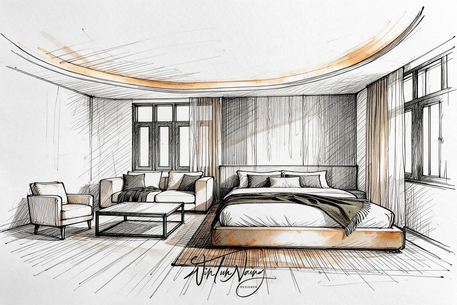 Dairy Farm _ Master Bedroom 1 _ Con 01