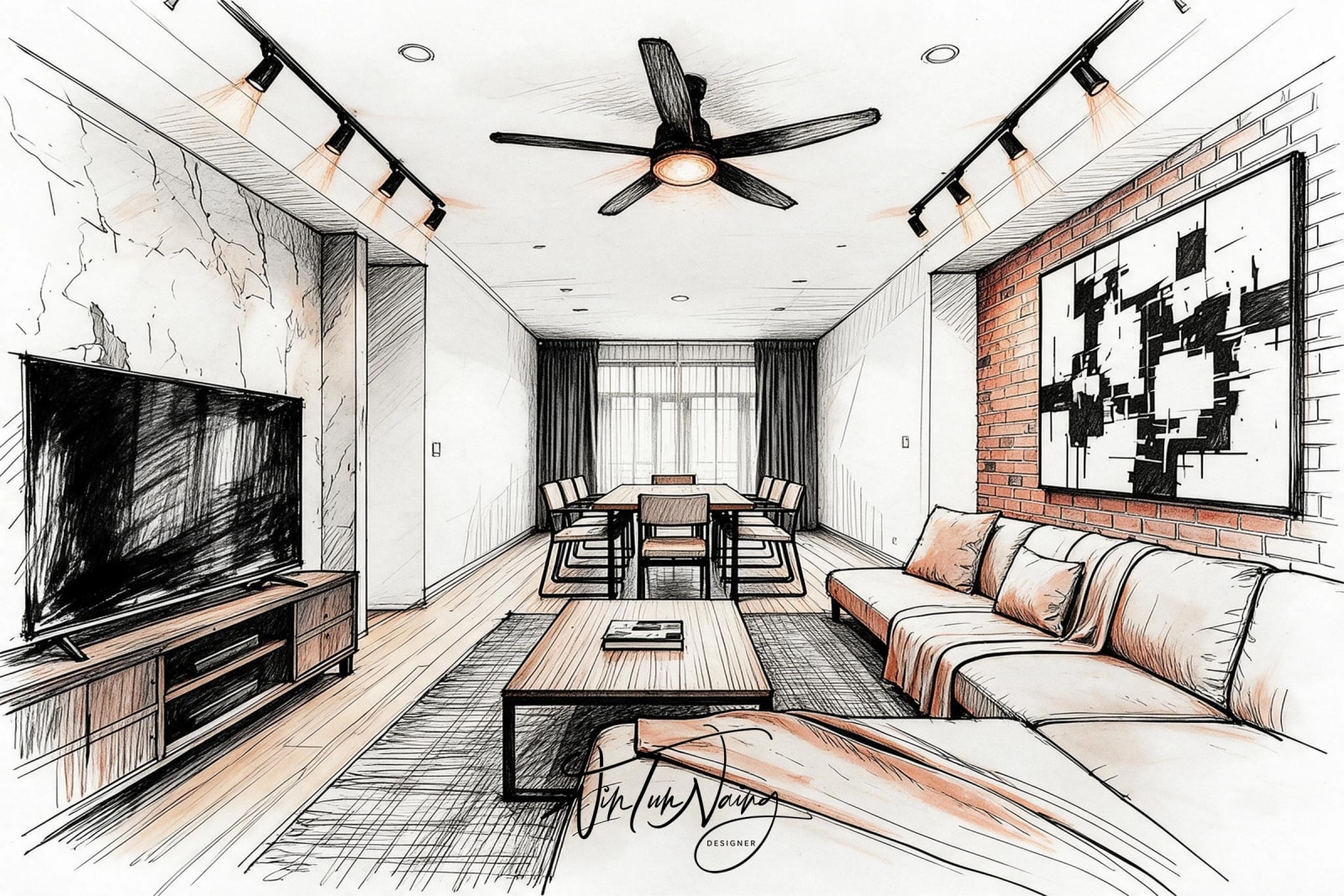 Dakota _ Living Room _ Con 01