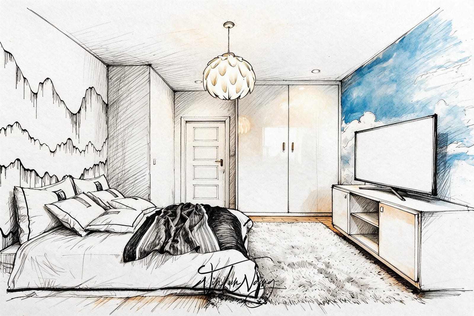 West Coast _ Double Bedroom 1 _ Con 01