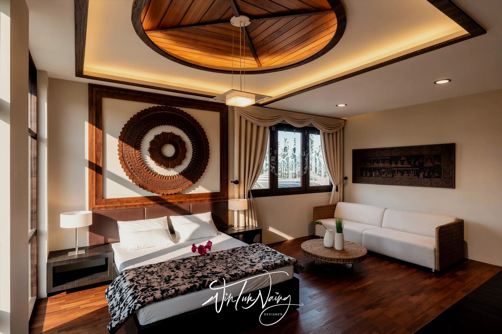 Nyaung Oo Hotel _ Suite Bedroom _ View 02