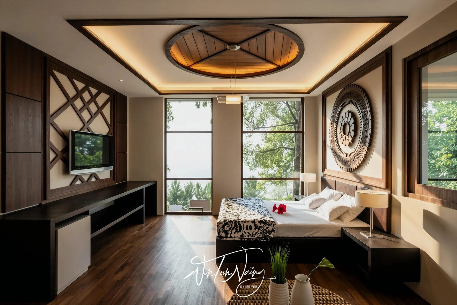 Nyaung Oo Hotel _ Suite Bedroom _ View 03