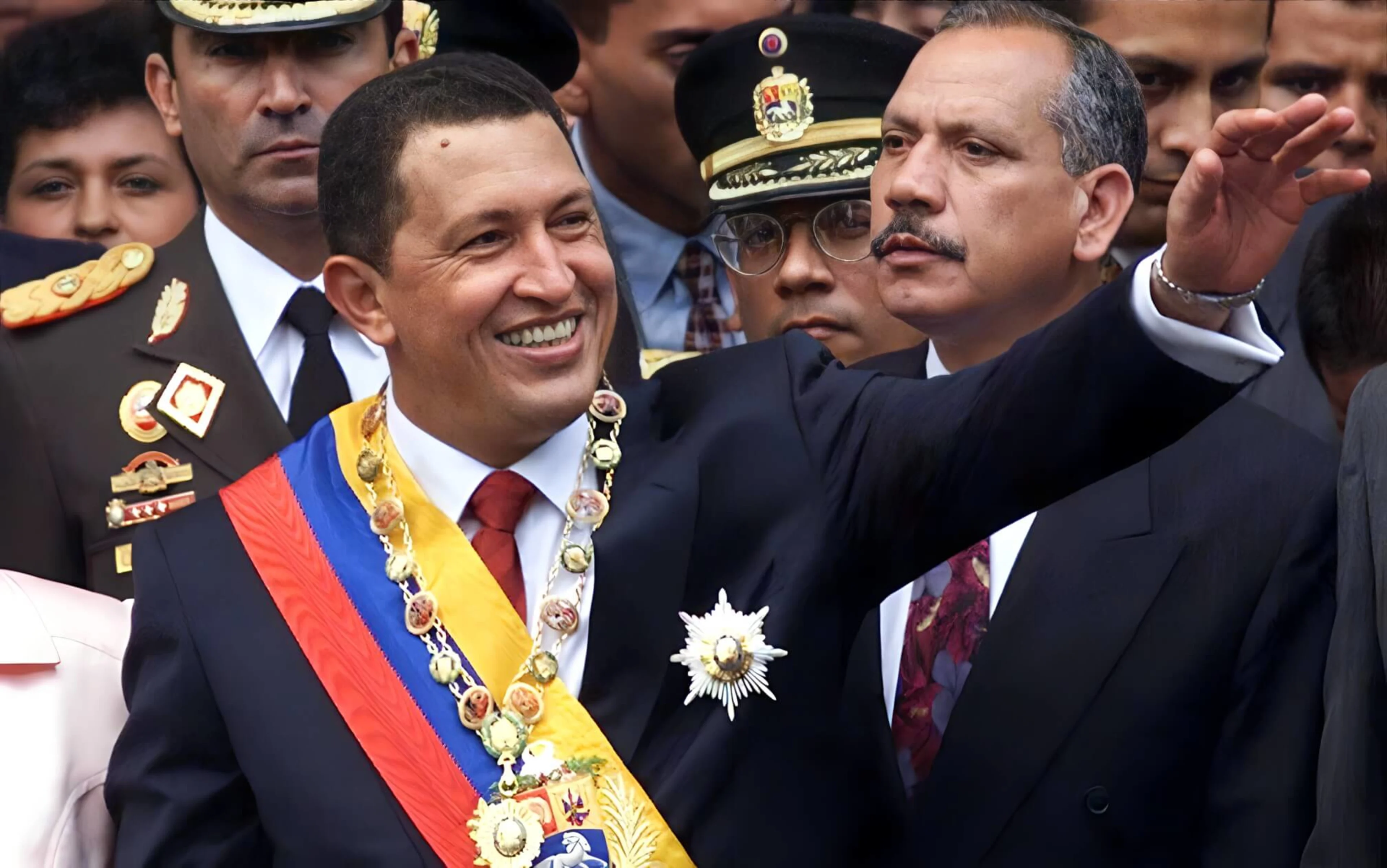 Hugo Chávez in the 1998 Venezuelan Presidential Election.