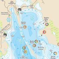 Lake Winnibigoshish Map by Fishing Hot Spots at Fleet Farm