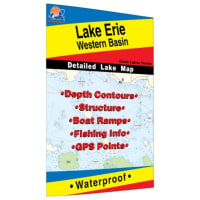 Lake Erie Western Basin Map by Fishing Hot Spots at Fleet Farm