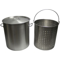 30 QT. Aluminum Pot with Basket