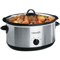 Crock-pot 8.0-Quart Slow Cooker Manual Stainless Steel