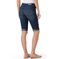 Women s Mid Rise Stormy Sky Skinny Bermuda Shorts by Signature By
