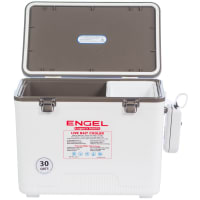 Engel 30 Quart Live Bait Drybox/Cooler with Rod Holders - Outback  Adventures Camping Stores