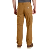 Men's Rugged Flex Brown Relaxed Fit Duck Dungaree Pant by Carhartt