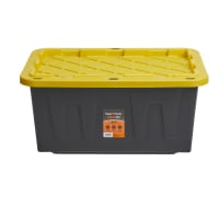 Tough Box 5 Gallon Black Bucket with Yellow Lid