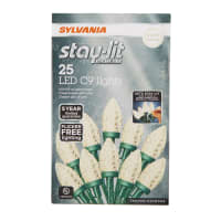 Stay Lit 25 Ct LED Warm White C9 Faceted Style Lights by Sylvania at Fleet Farm
