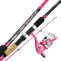 Youth Pink Fin Chaser X Series Spinning Combo