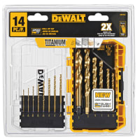 IMPACT READY Titanium Drill Bit Sets w ToughCase System 14 Pc by DEWALT at Fleet Farm