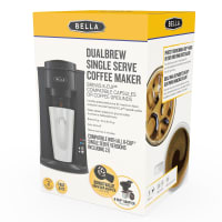 BELLA Single Serve Coffee Maker, Dual Brew, K-cup Compatible