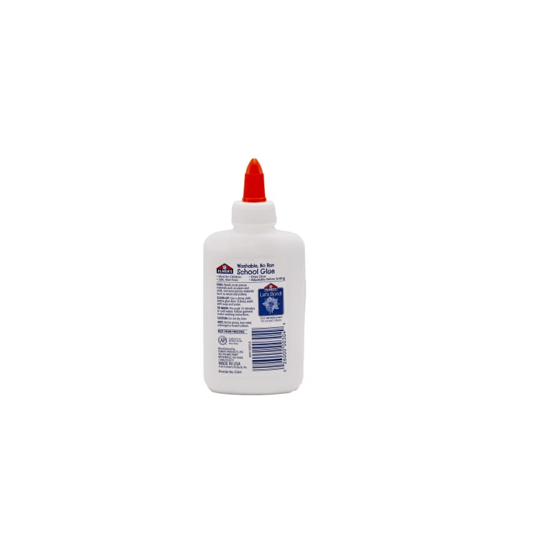 Elmers School Glue, Washable, No Run - 4 fl oz