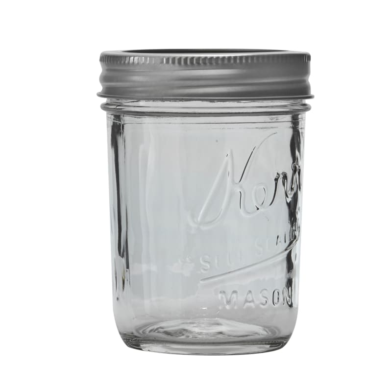 Ball 8oz 12pk Glass Regular Mouth Mason Jar with Lid and Band