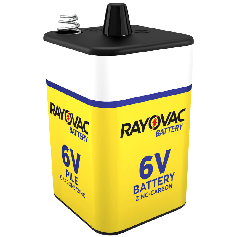 RAY-O-VAC Alkaline 6V Battery Spring Top