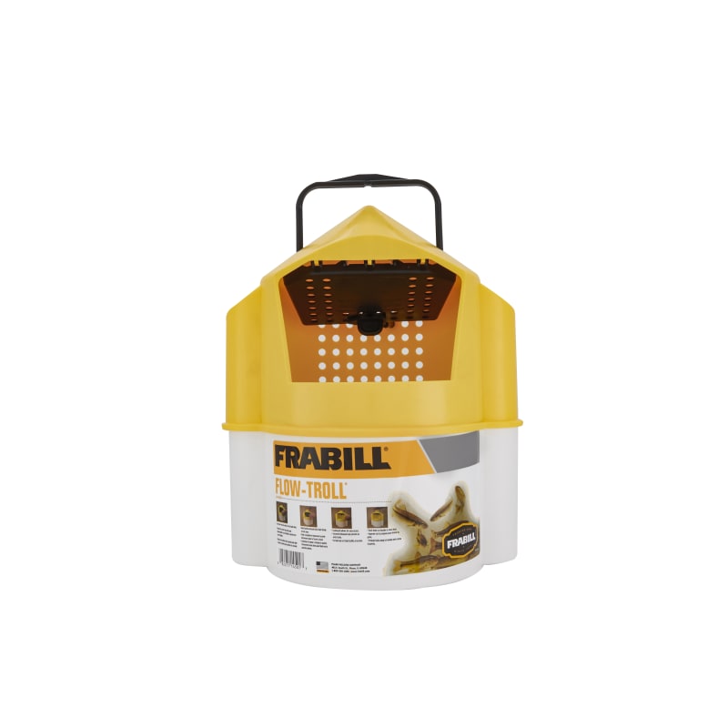 6-qt Yellow/White Flow Troll Bucket by Frabill at Fleet Farm