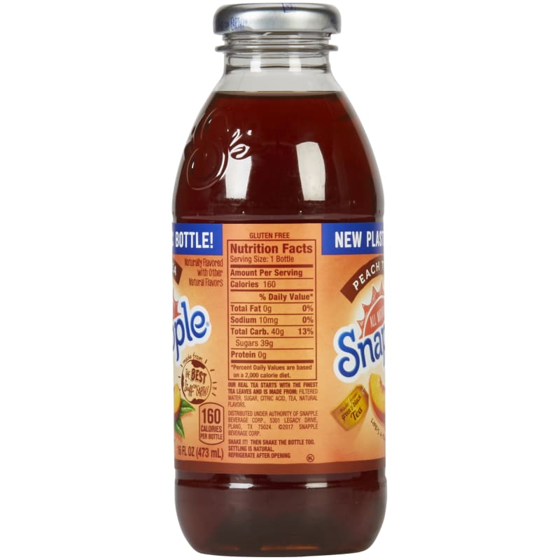 16 oz Peach Tea by Snapple at Fleet Farm