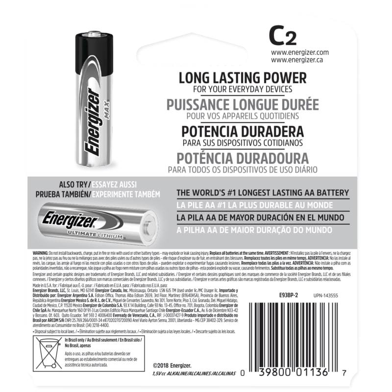 Energizer MAX C Cell Alkaline Batteries by Energizer at Fleet Farm