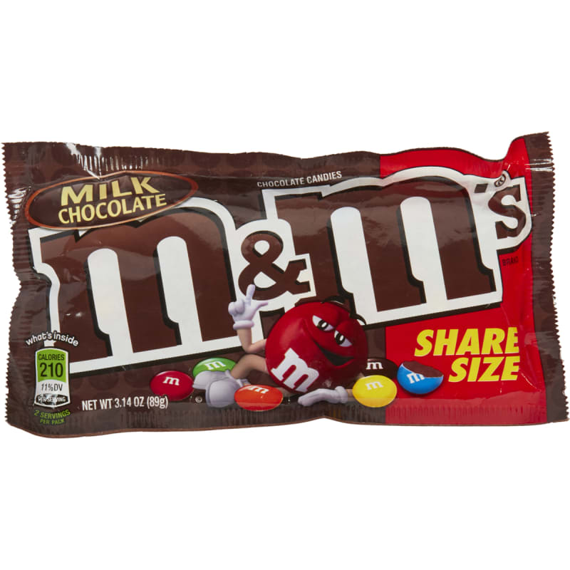 M&M's Holiday Milk Chocolate Christmas Candy -3.1oz Box 