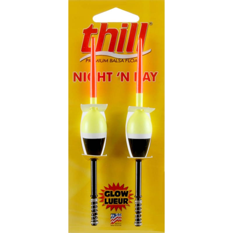  Thill Night 'N Day Glow Float Balsa Wood Fishing